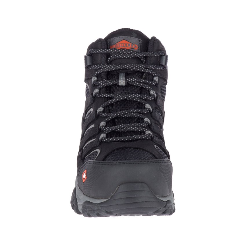 Bottes de Securite Merrell Moab Vertex Mid Waterproof Comp Toe Noir Femme | K.E.NBGH